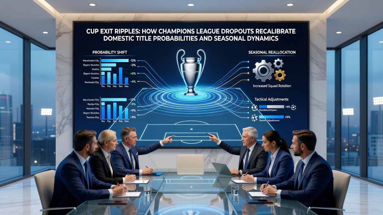 Statistical models adjusting title probabilities after European football exits