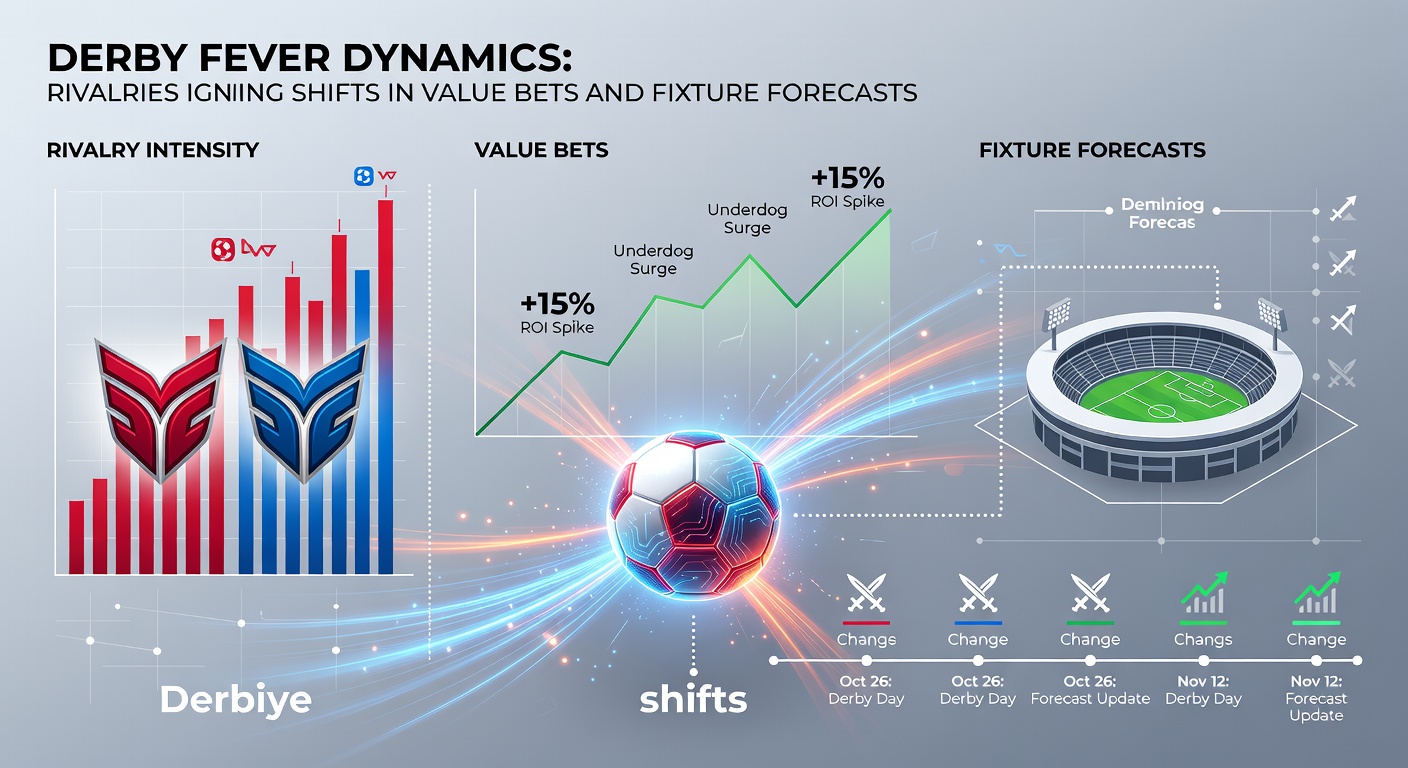 Graph showing odds fluctuations during a high-stakes derby, with lines spiking on underdogs and live betting opportunities highlighted