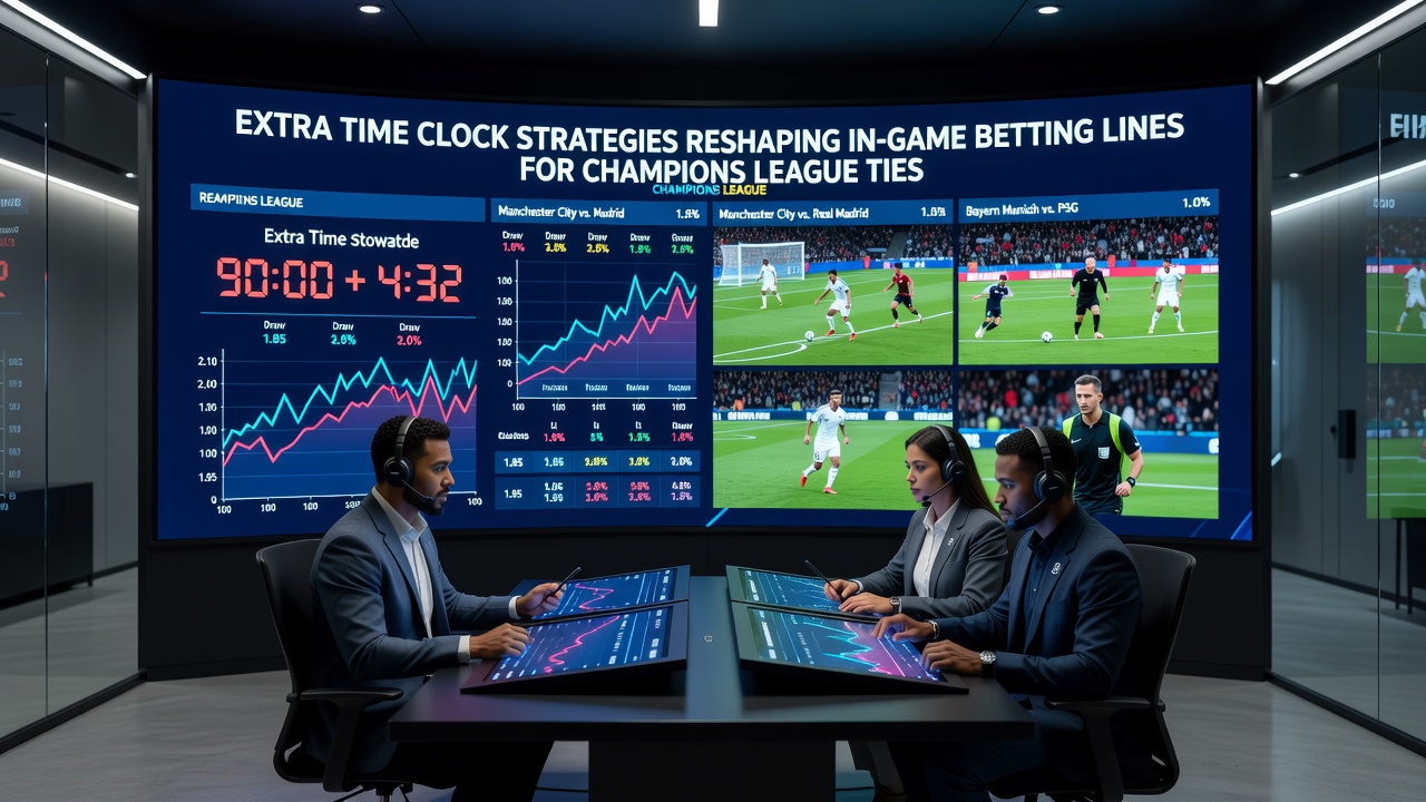 Live betting lines updating during Champions League extra time