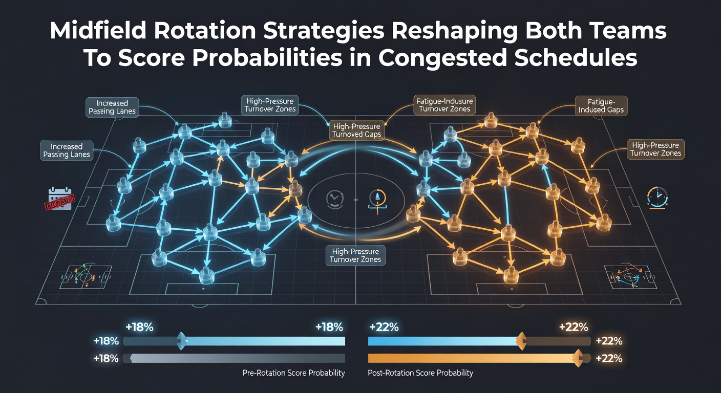 Midfield players rotating during a high-intensity Premier League match in 2026