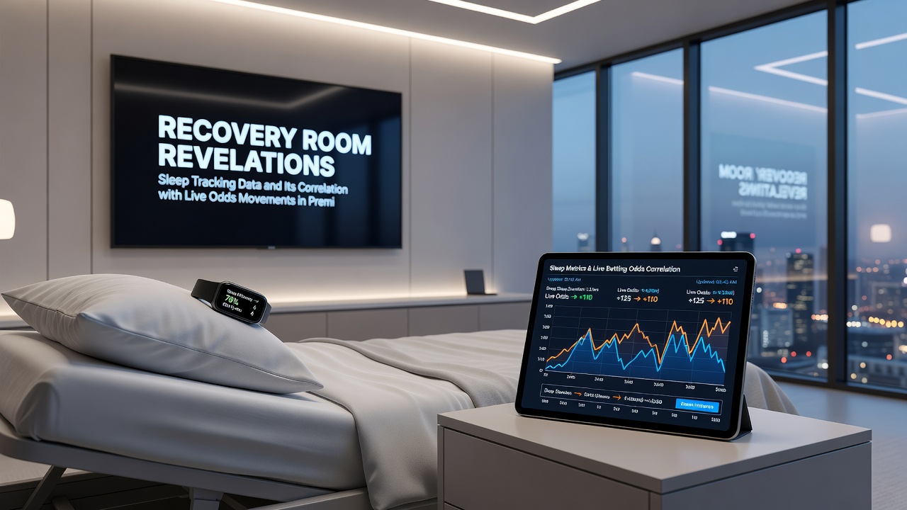 Live betting interface displaying odds movements alongside player recovery metrics during a Premier League match