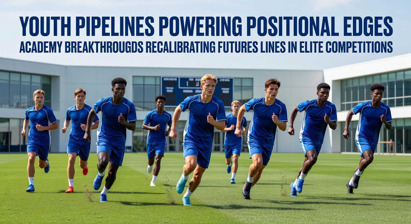 Youth academy players training on a professional pitch during a summer session